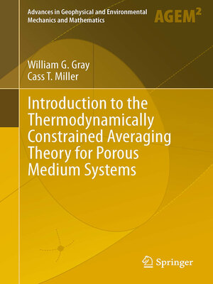 cover image of Introduction to the Thermodynamically Constrained Averaging Theory for Porous Medium Systems